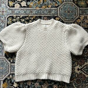 ANINE BING
Brittany merino wool-blend crochet sweater